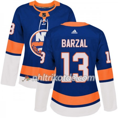 New York Islanders Trikot Mathew Barzal 13 Adidas 2017-2018 Blau Authentic - Dame